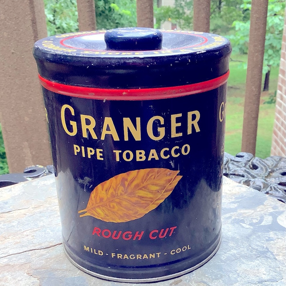 Granger Blue Pipe Collectible Tobacco Tin
